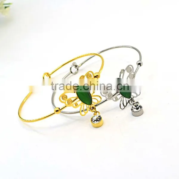 New Fashion Girls Tops Jewelry Gold Models Bracelet Metal Butterfly Charms Bracelet photo-6