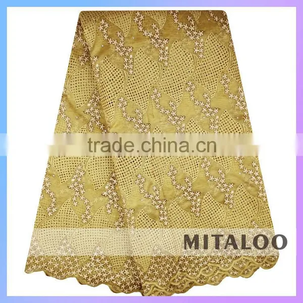 Mitaloo Organza Lace African Bridal Lace Fabric Wholesale Price MOG0195 photo-3