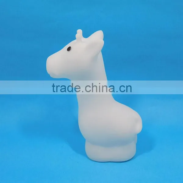 Giraffe PVC Toy Animal for Kids Plastic Led Light Animal Roto Casting Vinyl Toys photo-2
