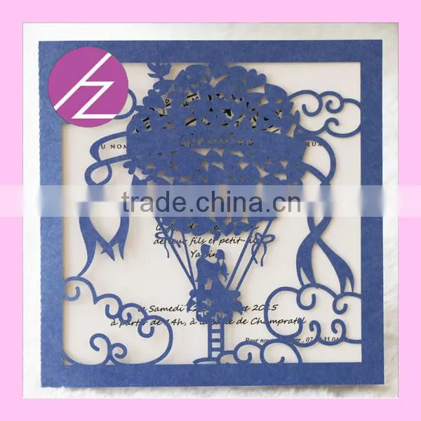 Most Popular Lover and Ballon Style Custom Names and Size on Wedding Invitation Card Can Have RSVP Printing Invite Card photo-3