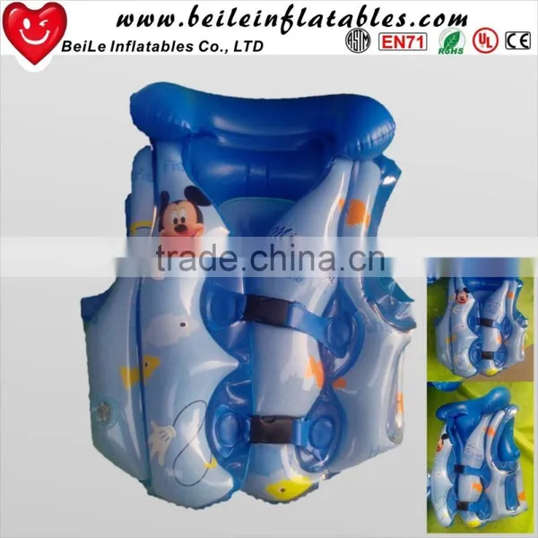 PVC Inflatable Children Water Swim Vest Floating Life Jacket