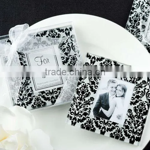 Glass Coasters Wedding Favors