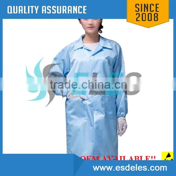 Customization Available 5mm Grid Cleanroom Antistatic ESD Garment photo-5