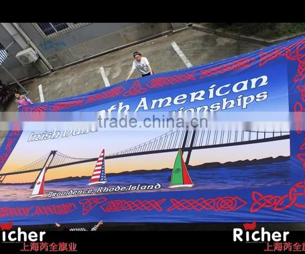 Advertising Custom Polyester Flag Promotion Banners photo-2