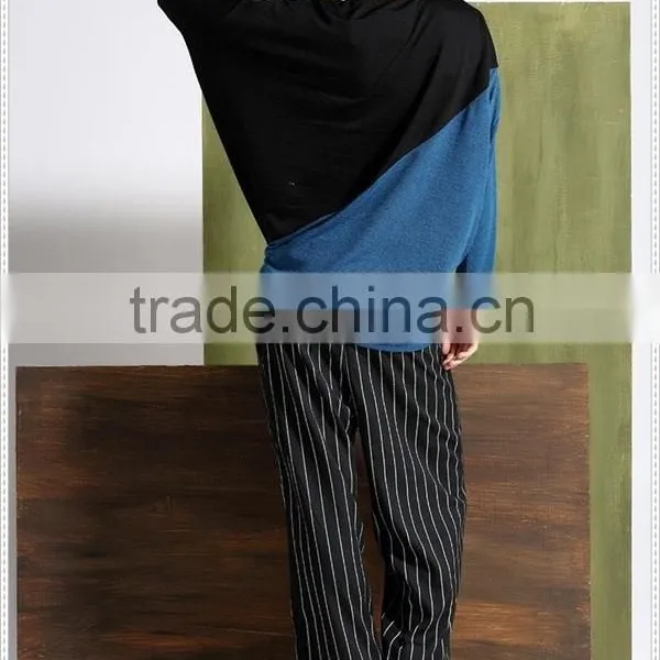 Top Fashion Batwing Sleeve Knitted Woman Model Simple Blouse photo-5