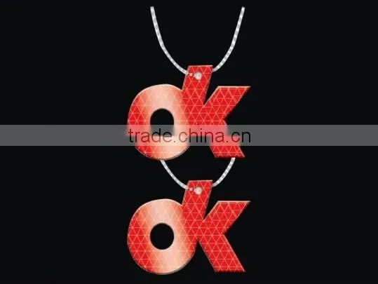 Lovely Reflective Key Chains PVC Type Reflective Pendant