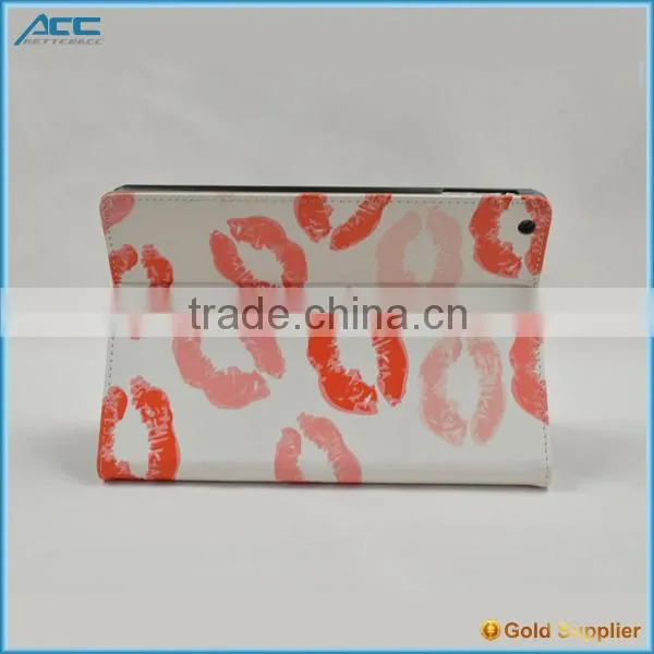 2014 Hot Selling, Wholesale Customized PU Flip Tablet Case With Printing Color for IPad 6 photo-3