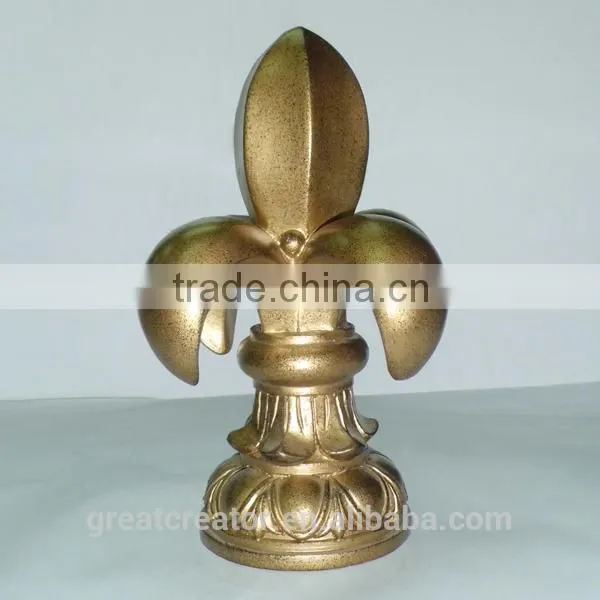 High Quality Designer Large Resin Drapery Rod Finials For 2.5" (63mm) Wooden Curtain Rods photo-4