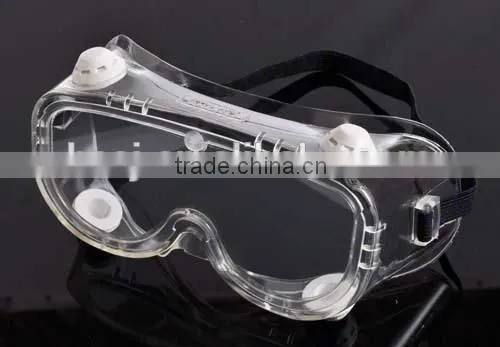 2016 Transparent Safety Goggles 1.3mm PVC Lens Surgical Safety Goggles With Headband Anti-fog Safety Goggles Manufacturing photo-3