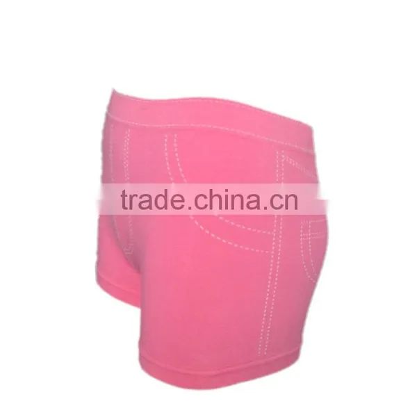 Seamless Girls Wearing Jeans Boxer Women Boxer photo-2