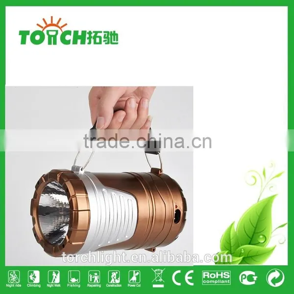 Emergency Solar LED Lantern Flashlight With USB Power Bank for Camping Hiking photo-4