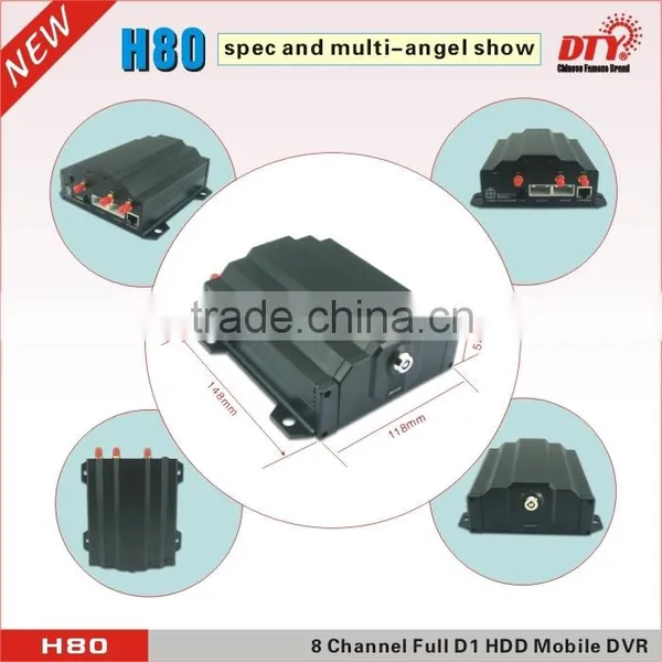 8 Channel Full d1 3g Hdd Bus Truck Car Taxi Dvr With Gps Tracker photo-5