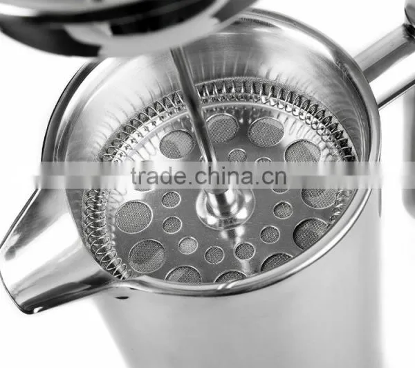 New Arrival Double Wall Stainless Steel Coffee Press Pot photo-3