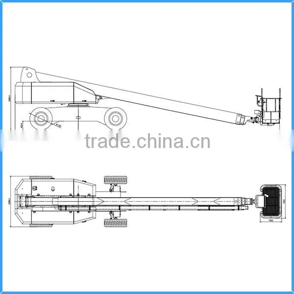 Self-propelled 4 Wheels Telescopic Aerial Platform With Low Price photo-2