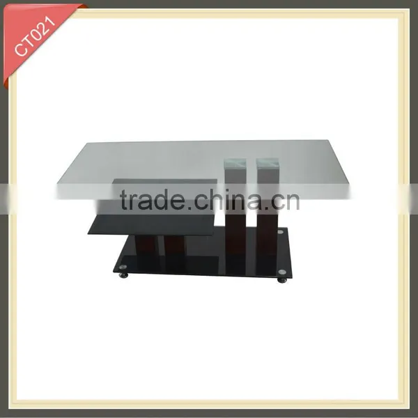 Glass Designer Furniture Pine Furniture Coffee Table CT021