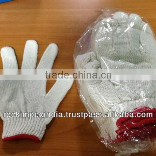 COTTON KNITTED GLOVES