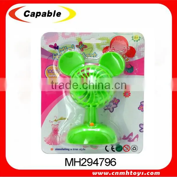 Mini Plastic Hand Fans Battery Power Toy Fan