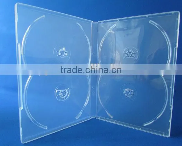 Black Color 14MM Multi 4 Dvd Case With 4 Pieces Disc Case photo-2