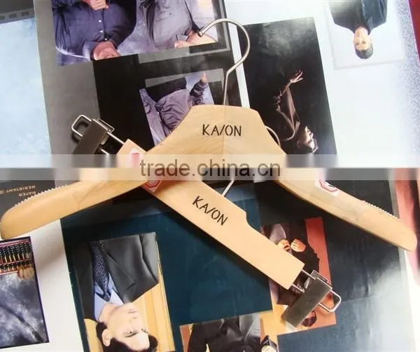 Natural High Quality Wooden Hanger Top Wooden Hanger Long Hook Hanger photo-5