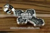 Silver 925 Cross Crucifix. Burnished Silver. Jerusalem Jewelry. photo-5