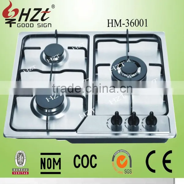 2016 Cast Iron Surface Material and Built in Installation Cast Iron Gas Cooker
