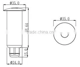 2W IP68 Resin Filled 2W LED Underwater Light for Swimming Pool photo-2