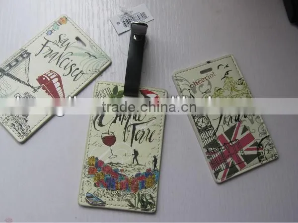 Promotional PVC/PU/Real Leather Luggage Tag photo-4