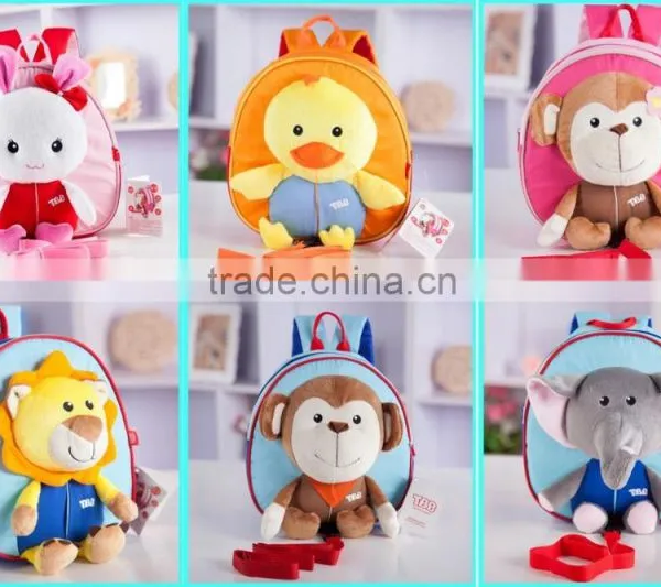 2015 Wholesale Zoo Animal Kids School Backpack