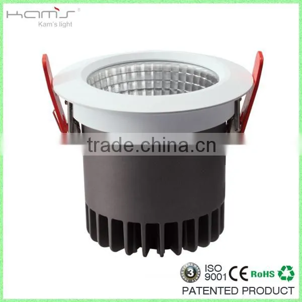 CRI>80 Dimmable Led Down Light With Cob Led Daylight Recessed Commercial Lighting photo-4
