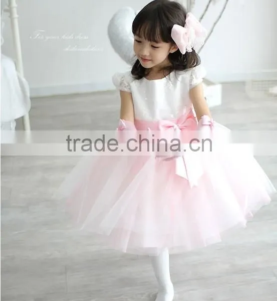 2015 Flower Girl Dress New Design & Wholesale Cheap Girl Party Dress & Ankle Length Chiffon Flower Girl Dress Girls Party Dress photo-4