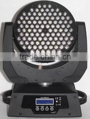 High Brightness DMX DJ Stage Lighting 108 x 3W RGBW Wash LED Moving Head Light With Zoom photo-3