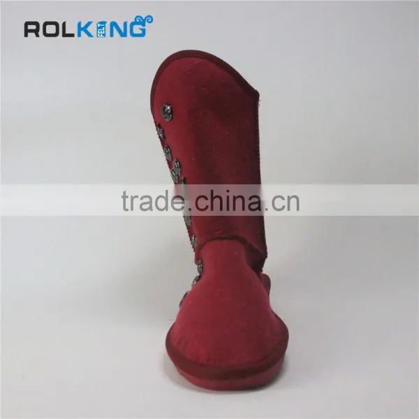 Knee Fashion 100% Wool Felt Boots,woman Shoes photo-4