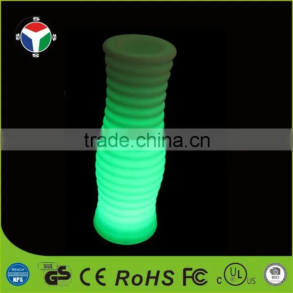 LED Color Changing Decoration Waterproof Plastic Round Flower Pot