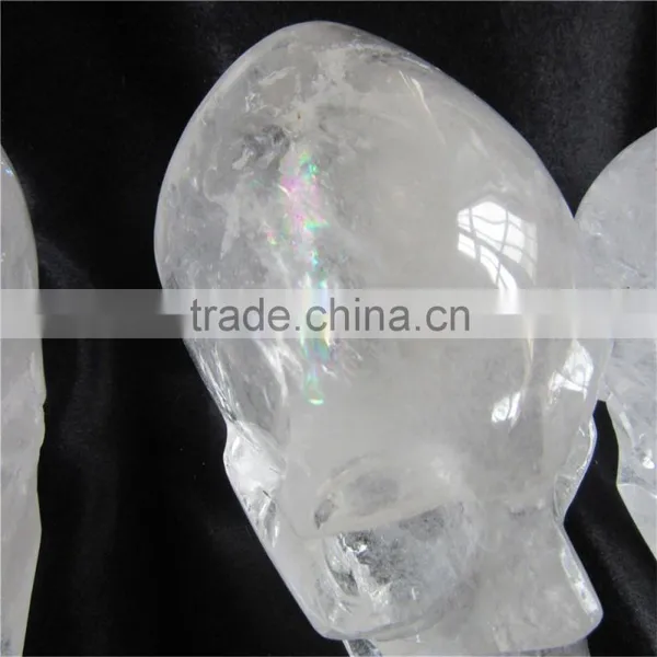 Hot Sale Natural Clear White China Crystal Skull photo-5