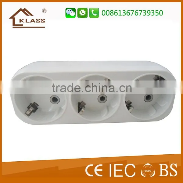 High Quality Hot Sale 5 Way With Switch Socket Germany Style Socket 250v 16A photo-2