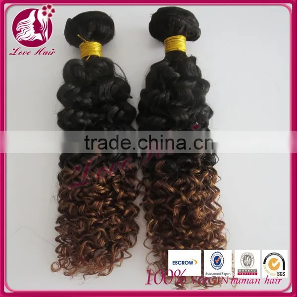 Grade AAAAAA Deep Curl Human Hair With Color #1b and #33 Deep Curl Weave Deep Curl photo-3