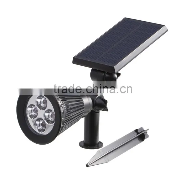 Singapore, 0.4W,Ourdoor Solar Spot Light With Photocell for Garden Lighting, Wall Mount or Ground Land Insertion