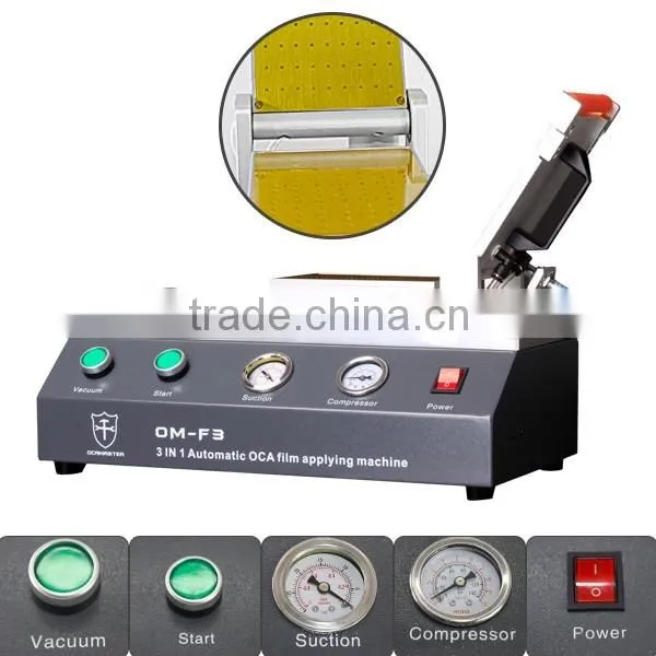 OCAmaster Universal 3 in 1 OCA Film Laminating Machine OM-F3 For LCD Refurbishing With Built-in Compressor & Vacuum Pump photo-6