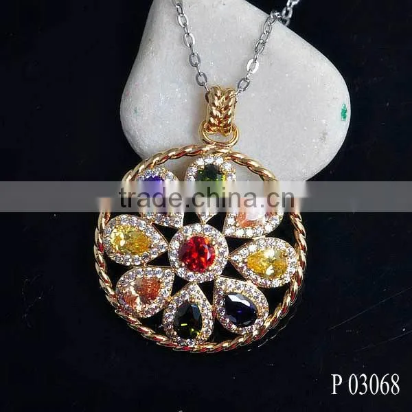 925 Silver Jewellery Pendant Necklaces With Factory Price/glass Pendant Jewelry Ruby photo-3