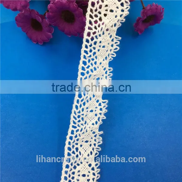 H0259 Elegant Lace Ribbon, 100% Cotton Lace ,Crocheted Lace photo-2