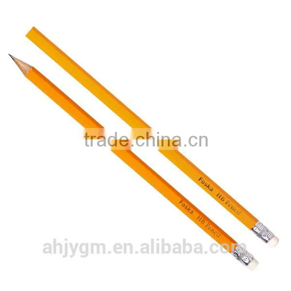 7'' With Eraser Sharpened HB Pencil/wooden HB Pencil