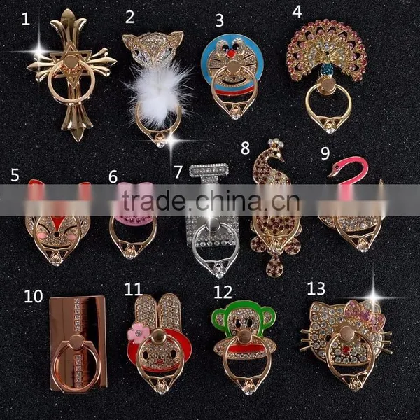 Metal Ring Holder for Mobile Phone, Luxury Bling Diamonds Metal Ring Holder Phone Holder for IPhone photo-2