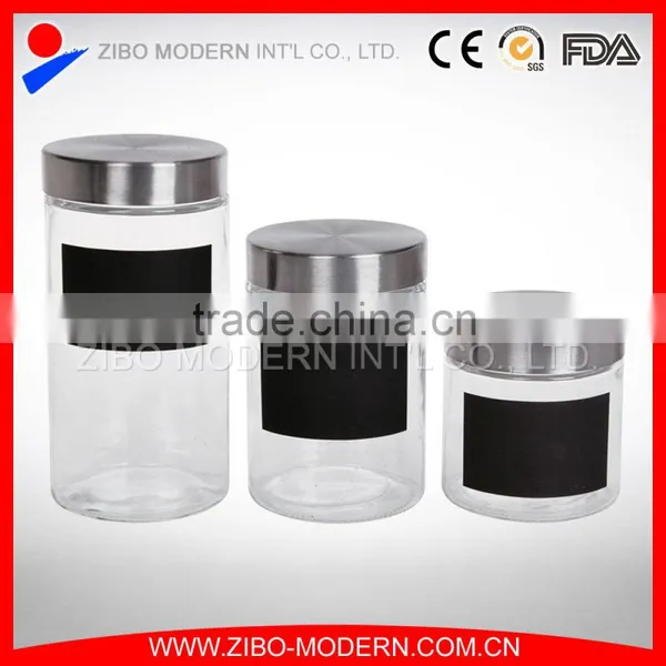 Decal Glass Honey Canister Memo Jar Transparent Glass Jar With Lid photo-3
