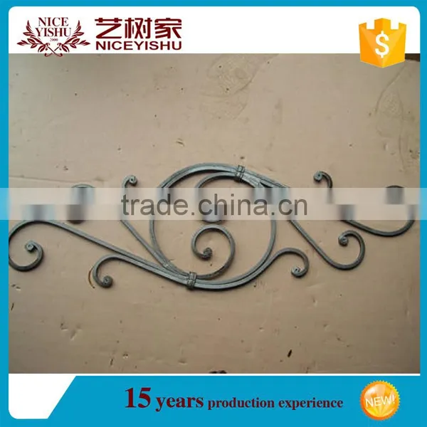 China Latest Wrought Iron Components Scroll Panels, Ornament Welding Fence Parts photo-6