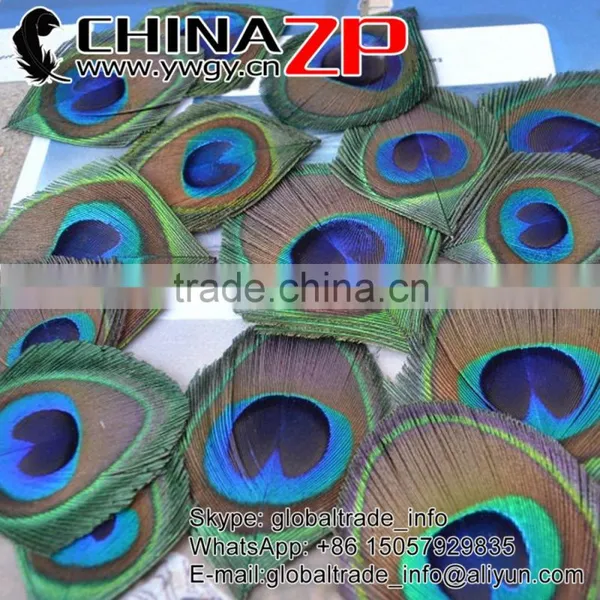 Wholesale Handmade Trimmed Big Natural Peacock Eye Feathers photo-5