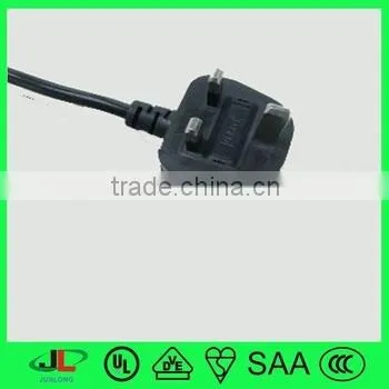 European Standard British 3 Pin Power Cable Cord With Fuse photo-2
