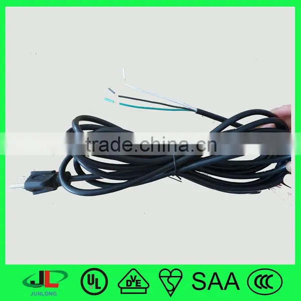 UL CSA Approval 3 Pin Plug, UL Straight 3 Pin Power Plug With 3 Core Flexible Extension Cord photo-3