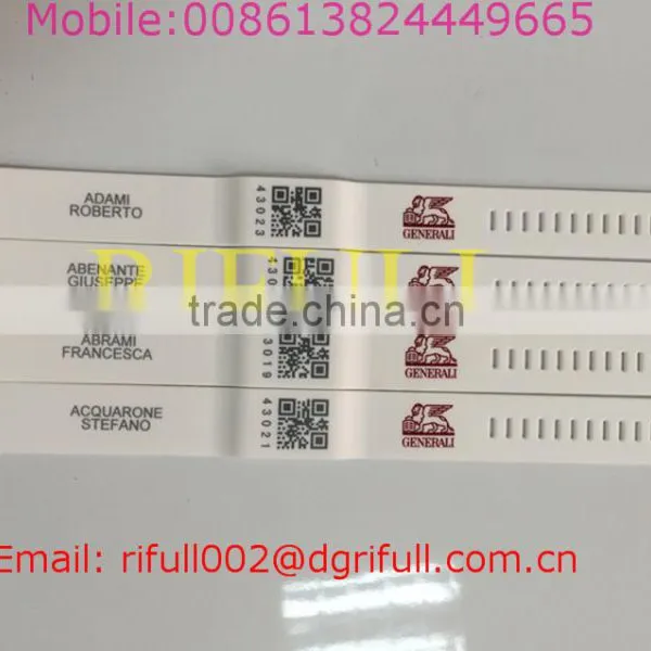 2016 RFID Event Wristbands With QR and Name Printed for Meeting Signed photo-2