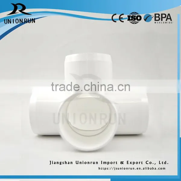 Hot Sale 3/4 Inch 4 Way Tee PVC Fitting Tee Joint Pipe Tube Pipe Fittings photo-5