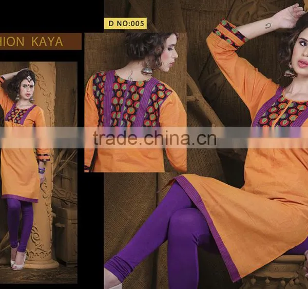 Indian Traditional Design Embroidered Kurtis In Wholesale Price For Women photo-5